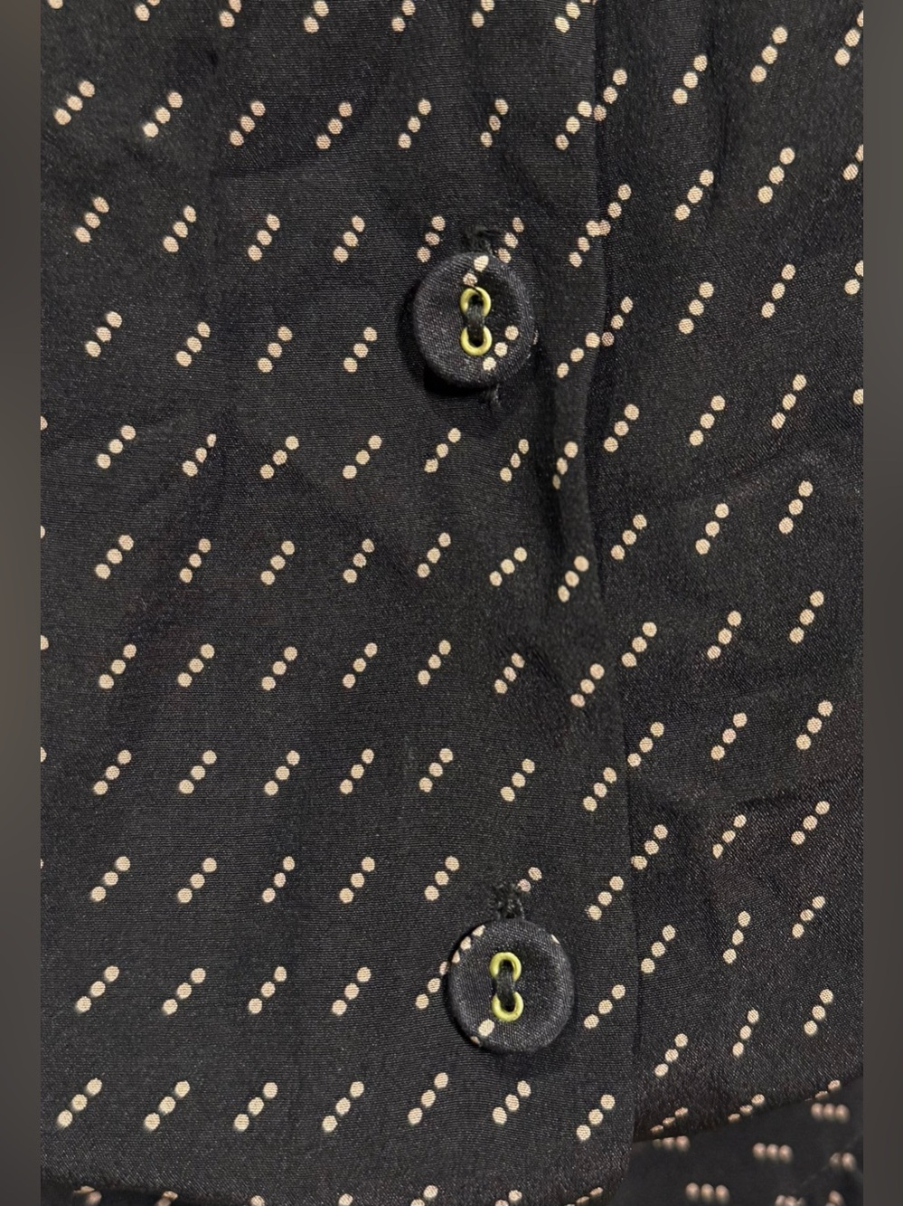 No.6 Store Silk Dot Print Midi Dress Black Size Small - Picture 9 of 13